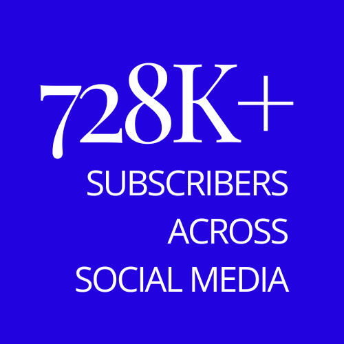 Subscribers Across Social Media Subscribers Across Social Media 728K
